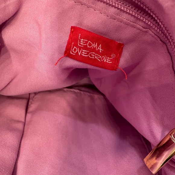 Leoma Lovegrove Pineapple Crossbody Bag Straw Faux Leather Tropical Pink Blue - Picture 12 of 13